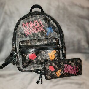 USED Coach Medium Charlie Back Pack w/ Matching Wallet
